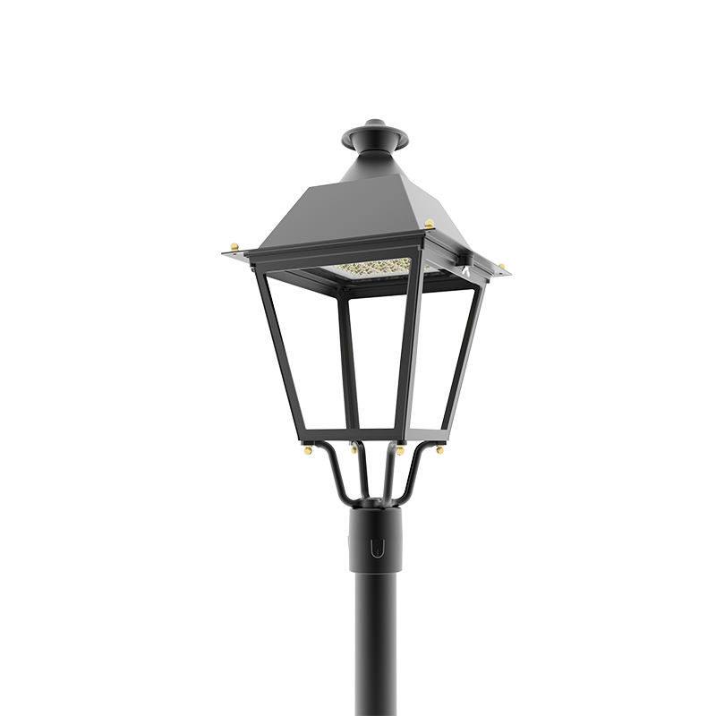 European-Style Vintage Lantern-Style Post-Top Light